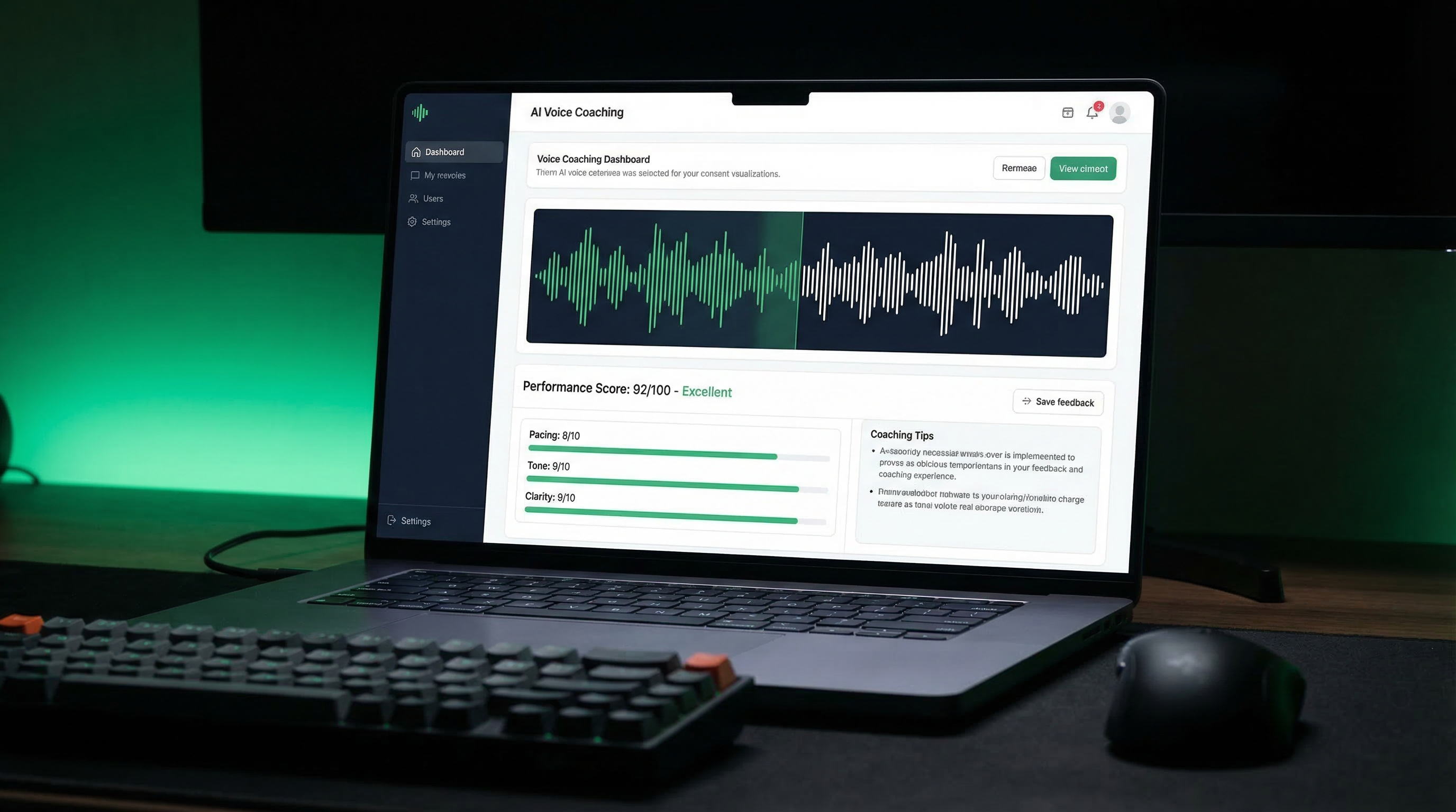 Analytics dashboard op laptop